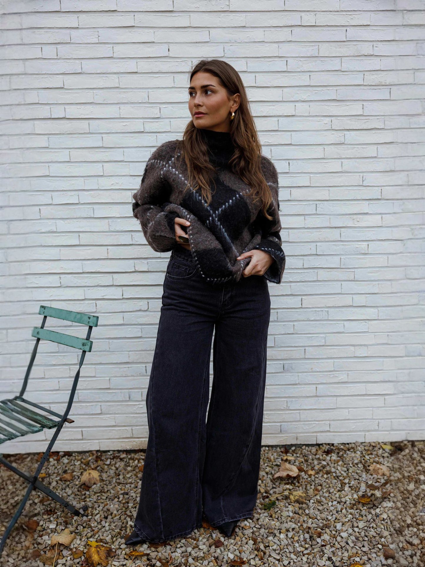 Checkered Soft Sweater