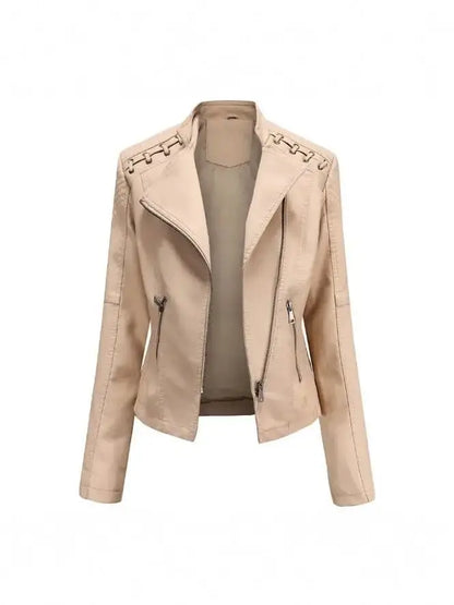 NOEMIE | Leather Bomber Jacket