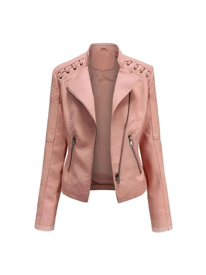 NOEMIE | Leather Bomber Jacket