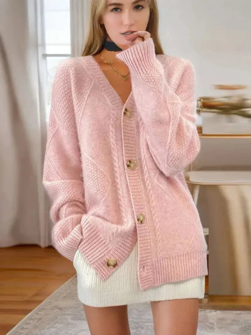Cable-Knit Cardigan