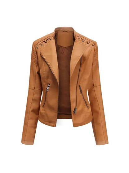 NOEMIE | Leather Bomber Jacket