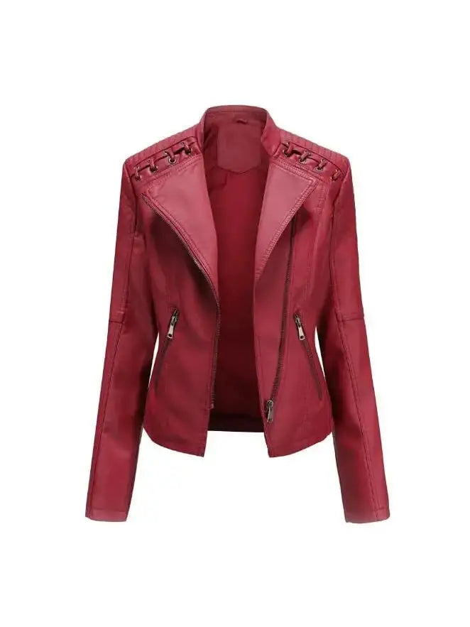 NOEMIE | Leather Bomber Jacket