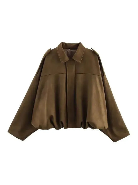 Chic Short Bomber Jacket
