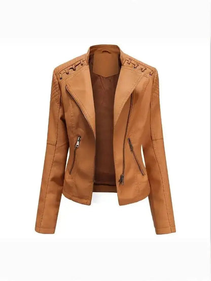 NOEMIE | Leather Bomber Jacket