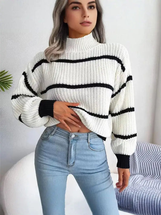 DOTTIE | Comfortable Striped Women's Sweater