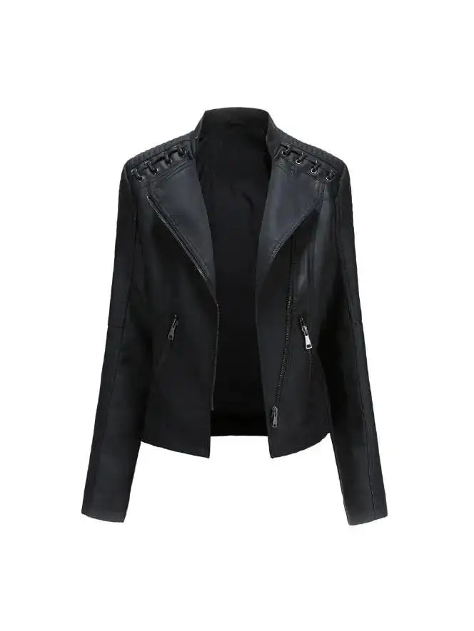 NOEMIE | Leather Bomber Jacket