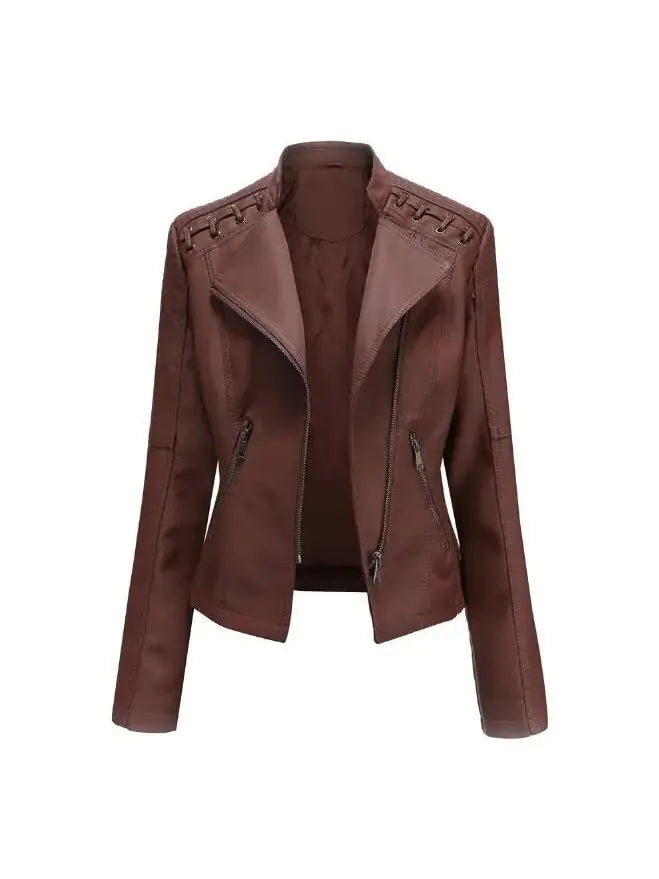 NOEMIE | Leather Bomber Jacket