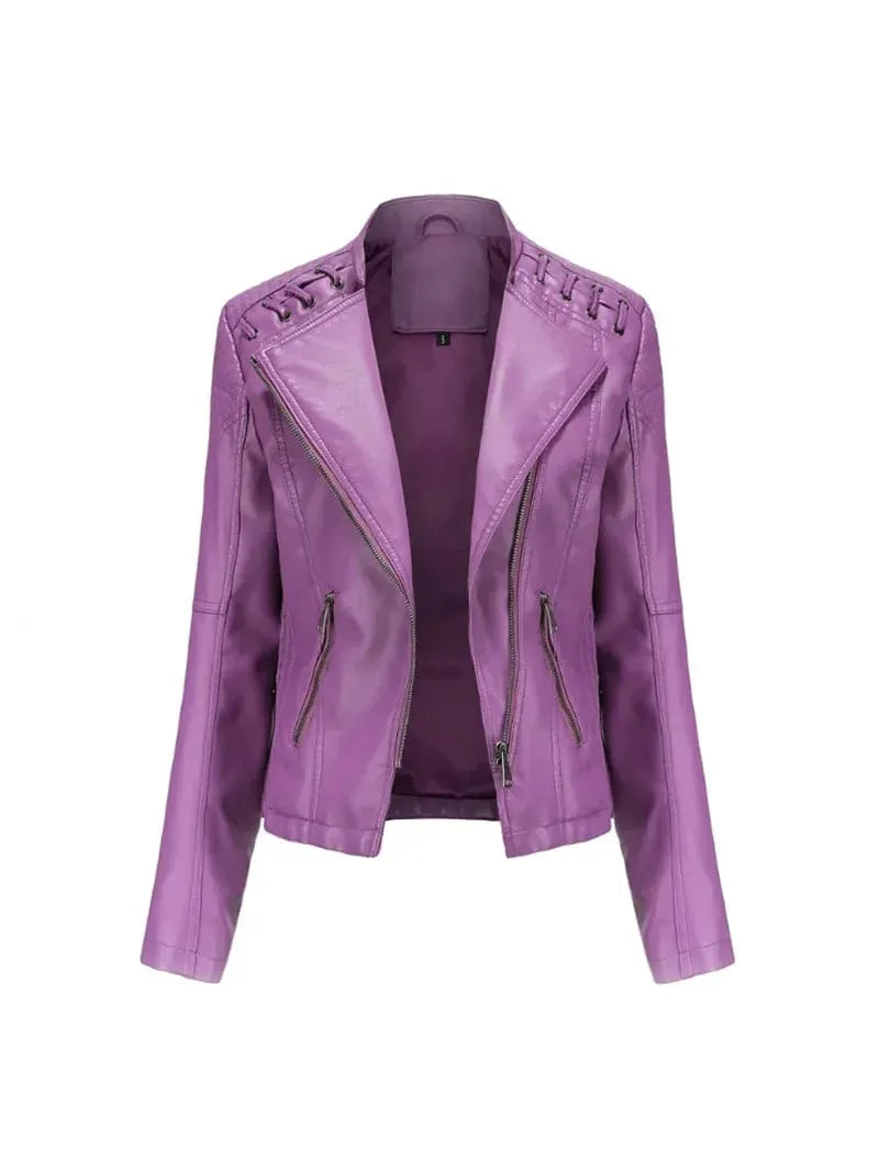 NOEMIE | Leather Bomber Jacket