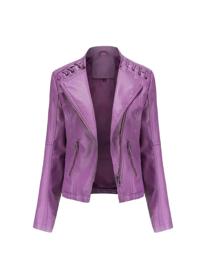 NOEMIE | Leather Bomber Jacket