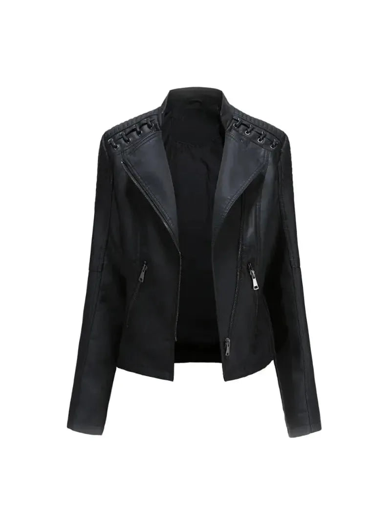 NOEMIE | Leather Bomber Jacket