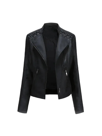 NOEMIE | Leather Bomber Jacket