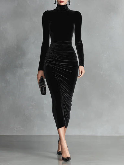 NERIS | Chic Long Sleeve Evening Gown