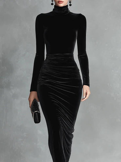 NERIS | Chic Long Sleeve Evening Gown