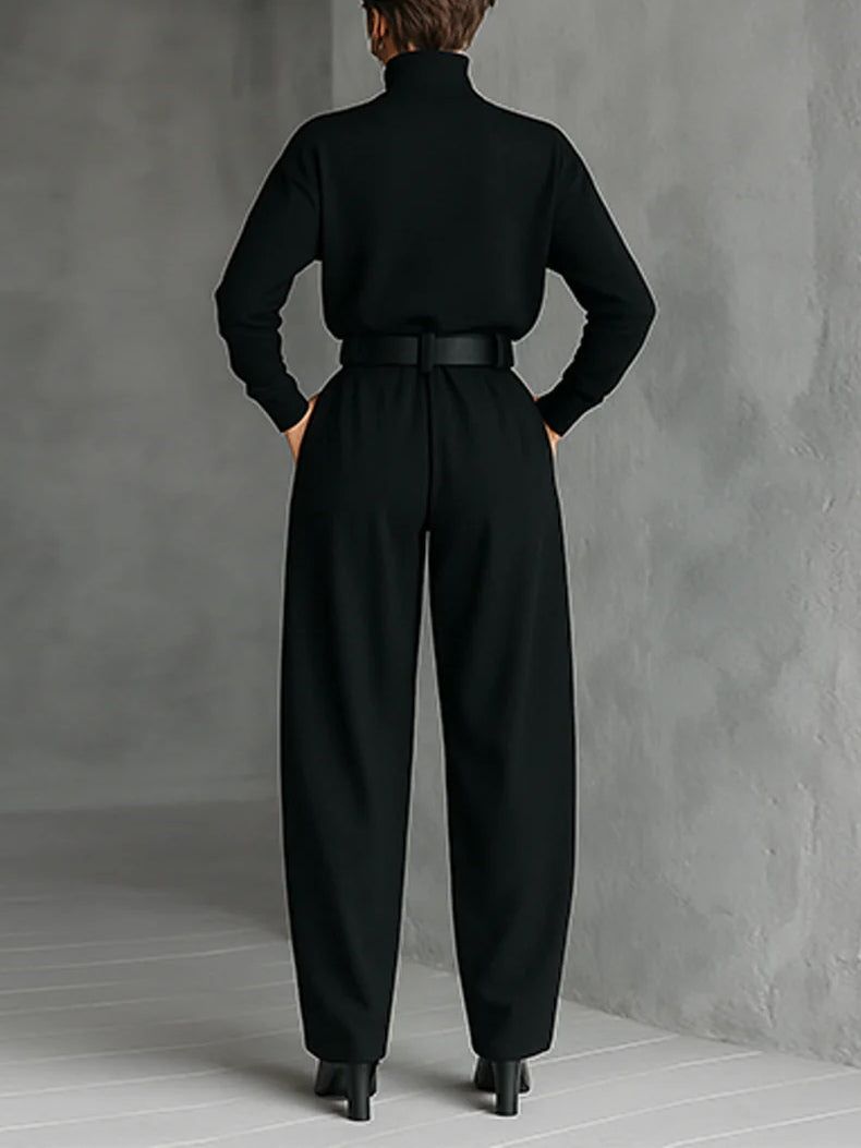 JULIET | Turtleneck Sweater and Straight-Leg Pants Set