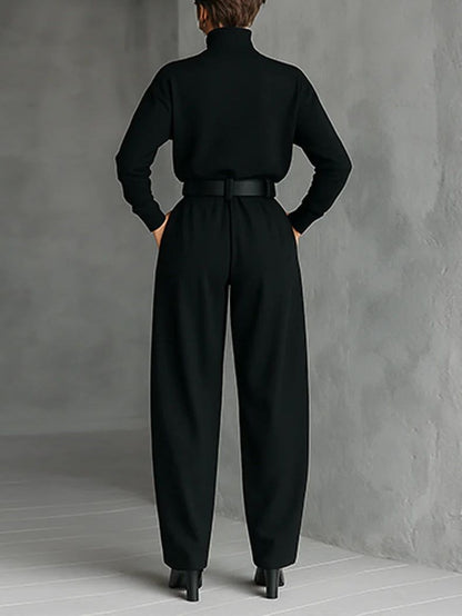 JULIET | Turtleneck Sweater and Straight-Leg Pants Set