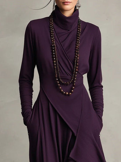 NOÉMIE | Purple Rayon Long Dress