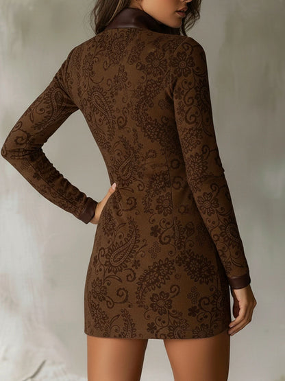 Floral Jacquard Dress