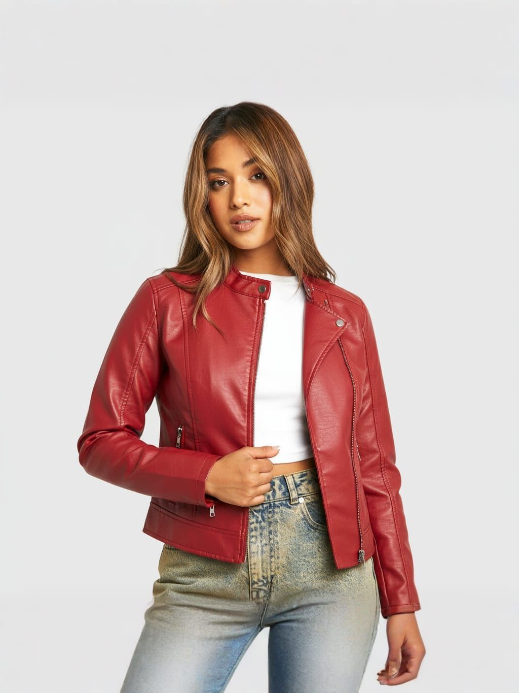 SOFÍA | Luxurious Soft Leather Bomber Jacket
