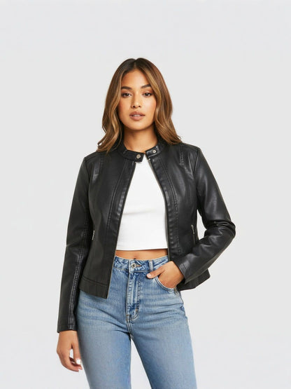 SOFÍA | Luxurious Soft Leather Bomber Jacket