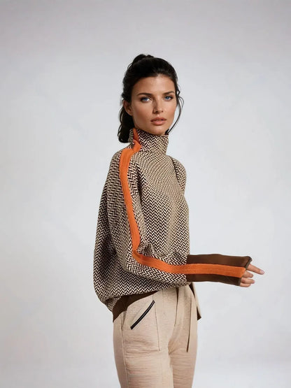 Marike Striped Winter Sweater