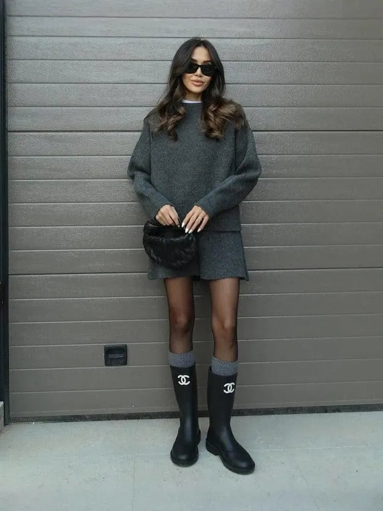 Cozy & Chic Knit Sweater Set