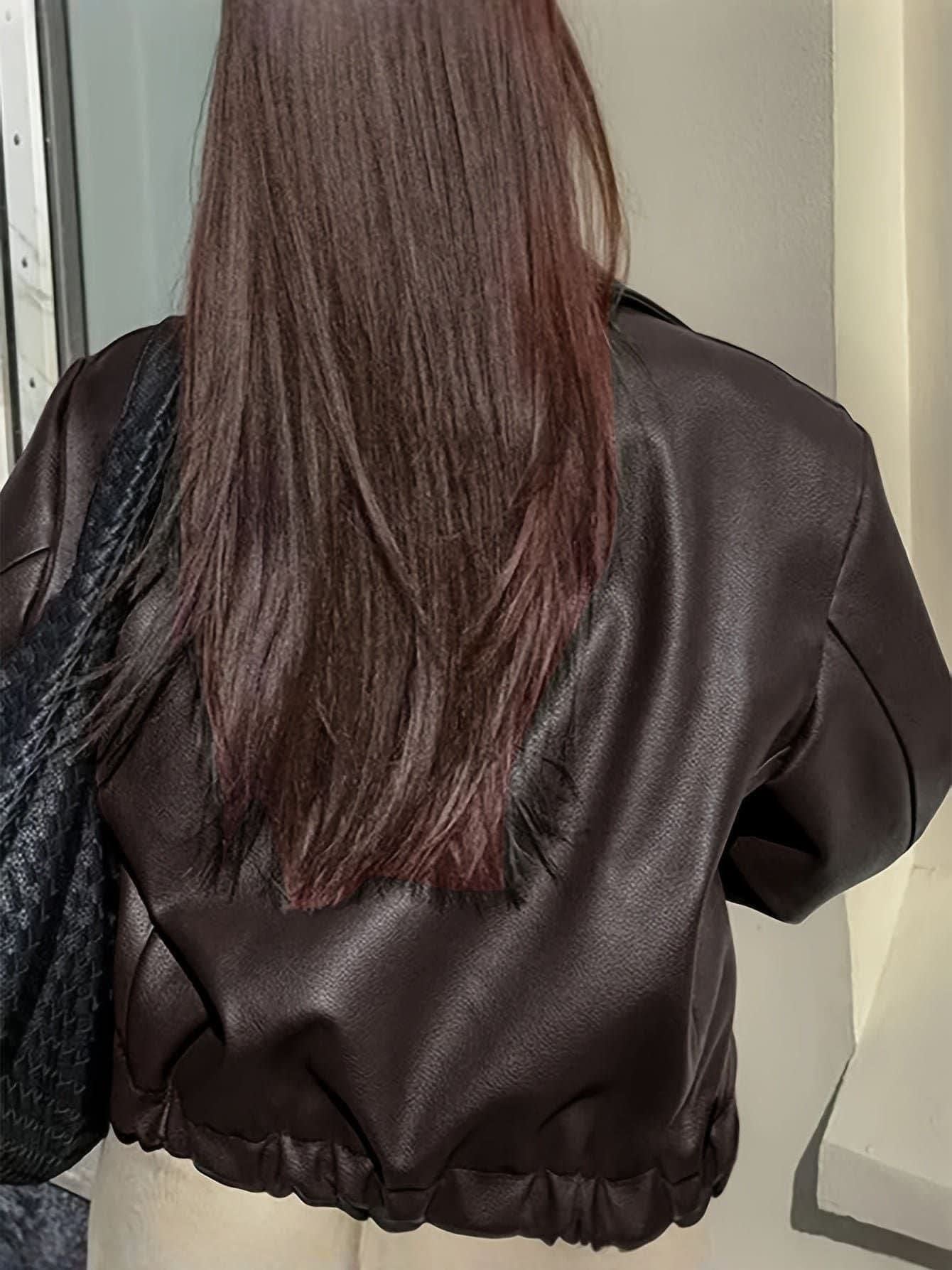 ANNETTE | Chic Vegan Leather Jacket