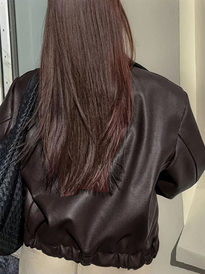 ANNETTE | Chic Vegan Leather Jacket