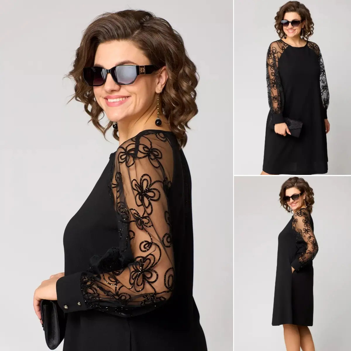 Timeless Lace Sleeve Dress