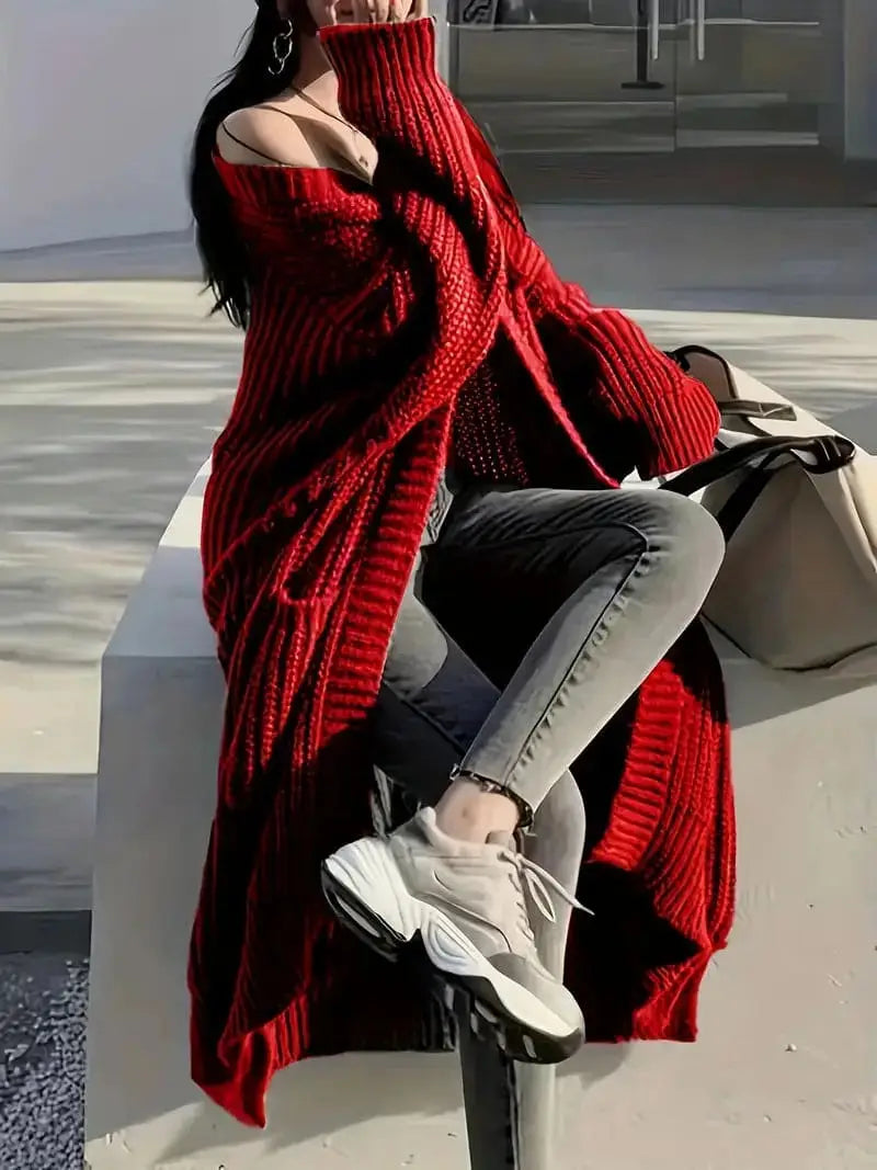 Cozy Oversized Knit Cardigan
