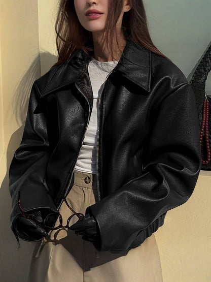 ANNETTE | Chic Vegan Leather Jacket