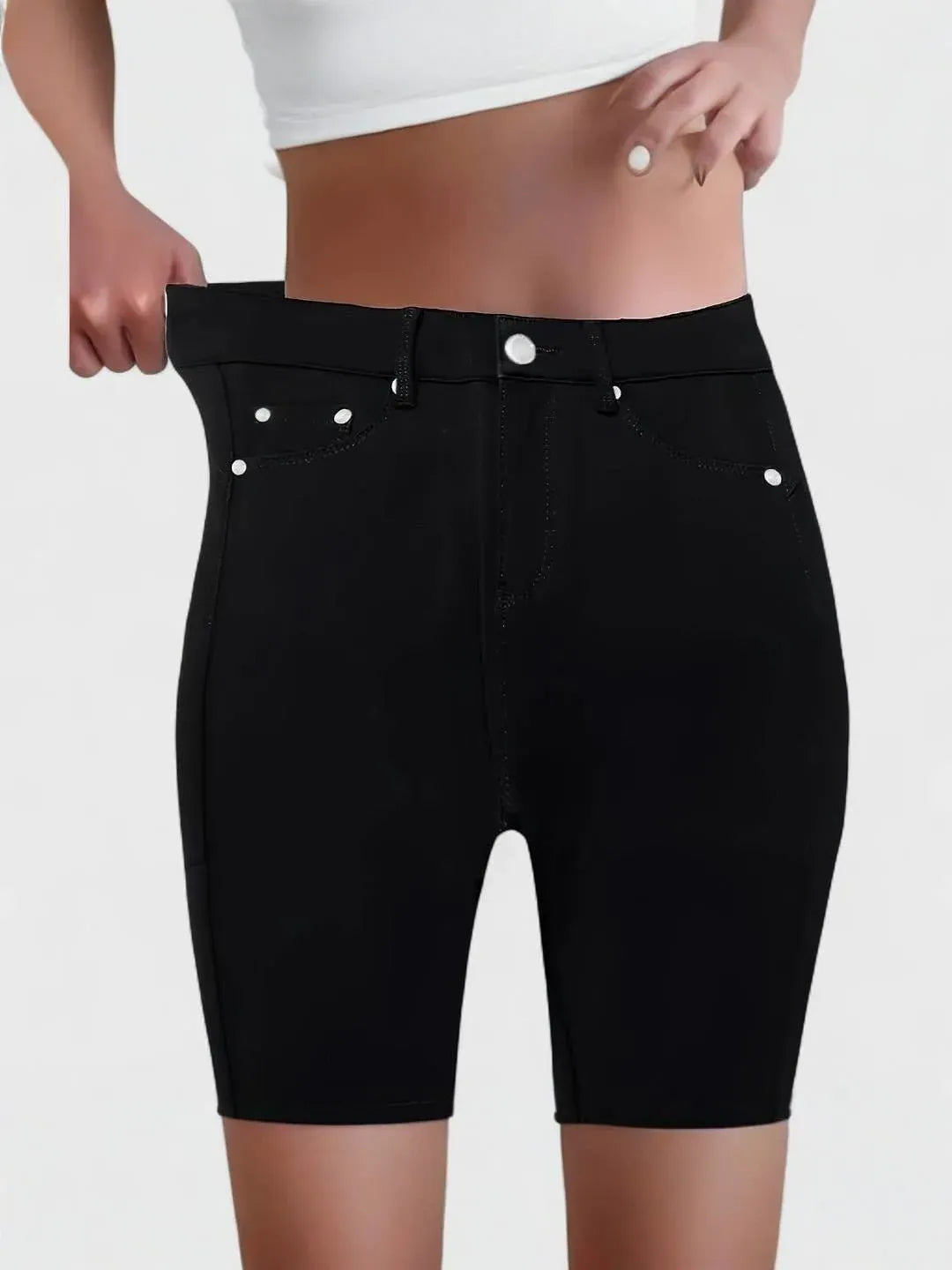 Black High-Waisted Jeans