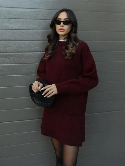 Cozy & Chic Knit Sweater Set