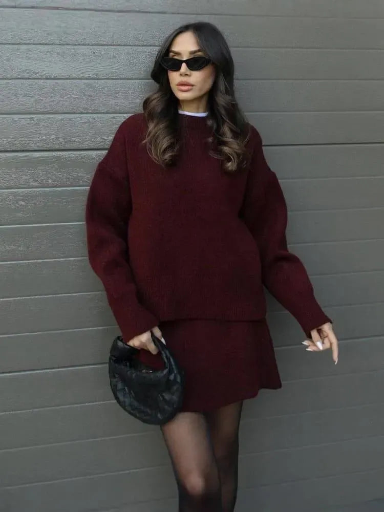 Cozy & Chic Knit Sweater Set
