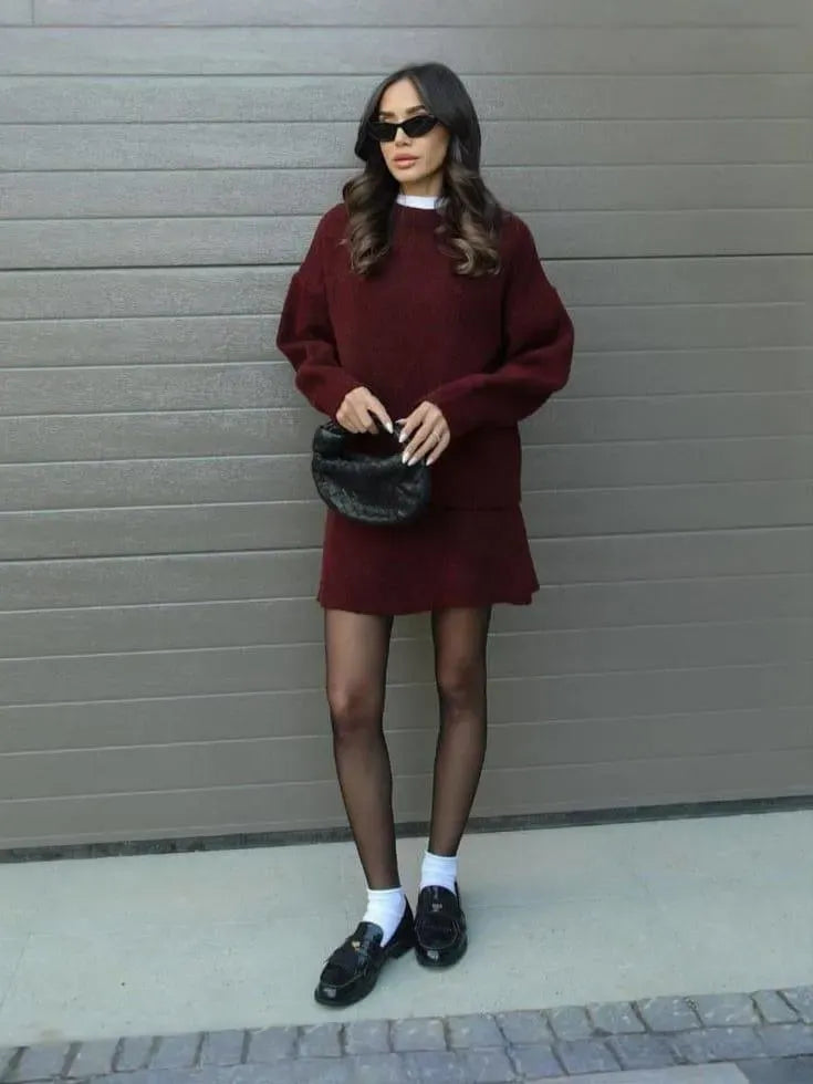 Cozy & Chic Knit Sweater Set