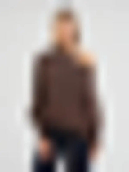 SYLVIE | Women's Oversized Sweater with Convertible Collar