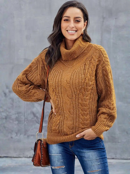 Women's Cozy Oversized Cable Knit Sweater