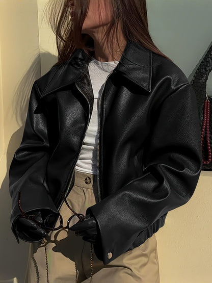 ANNETTE | Chic Vegan Leather Jacket