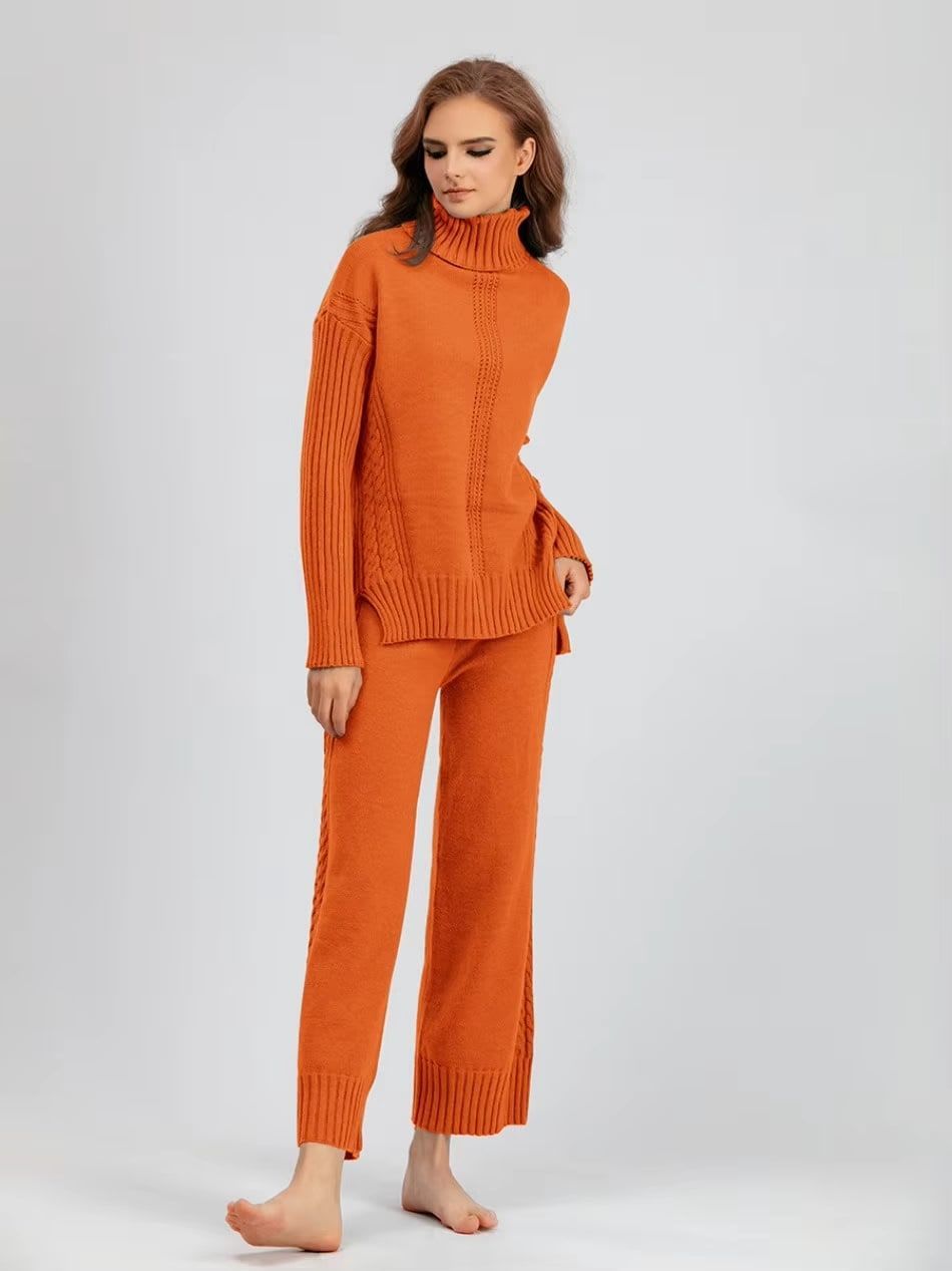 SCARLETT | Turtleneck Sweater and Pants Set