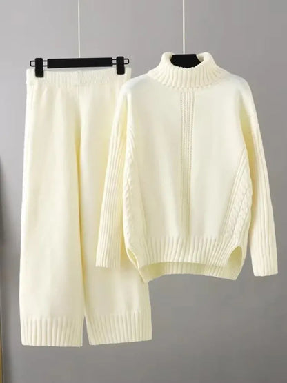 Turtleneck Sweater and Pants Set