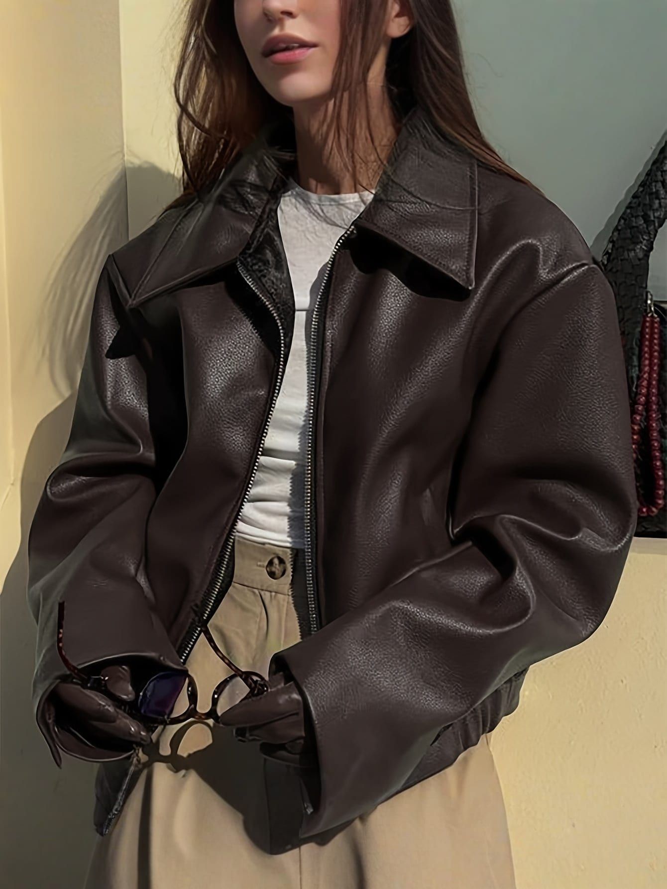 ANNETTE | Chic Vegan Leather Jacket