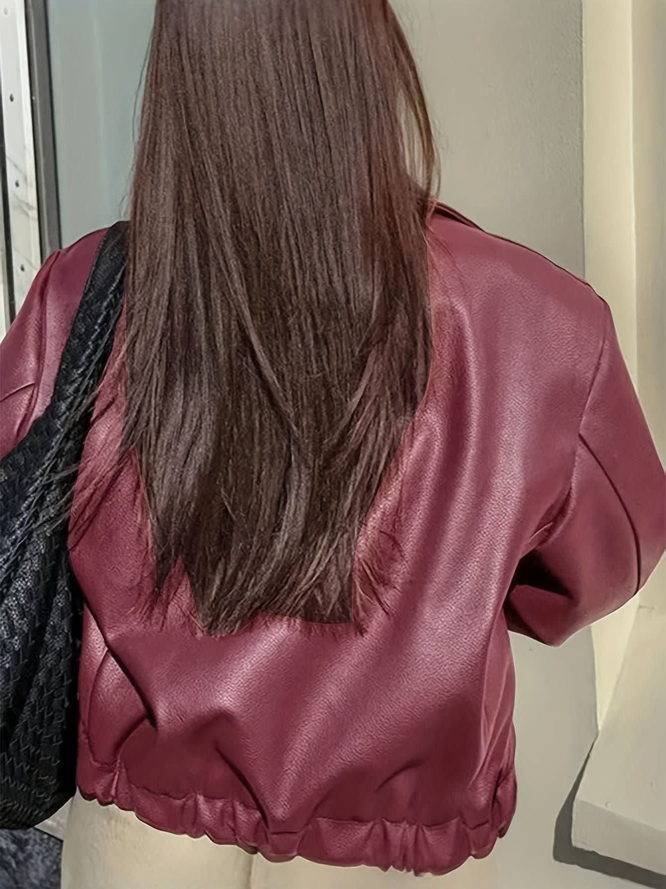 ANNETTE | Chic Vegan Leather Jacket