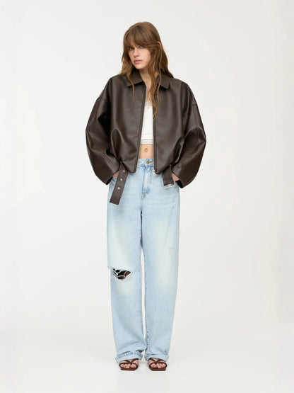 KAYLA | Classic Faux Leather Jacket