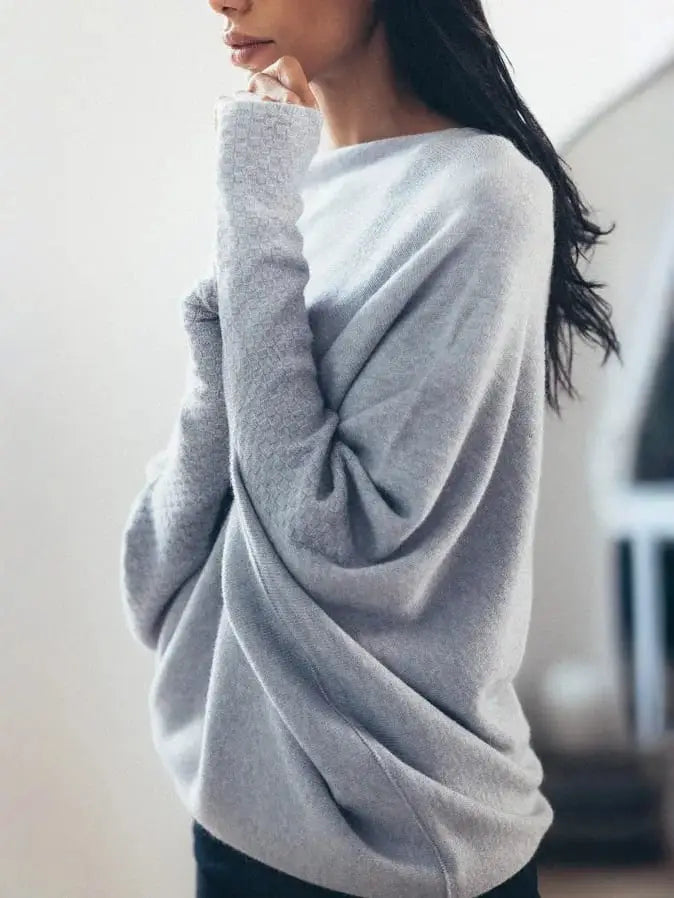 SYLVIE | Women's Oversized Sweater with Convertible Collar