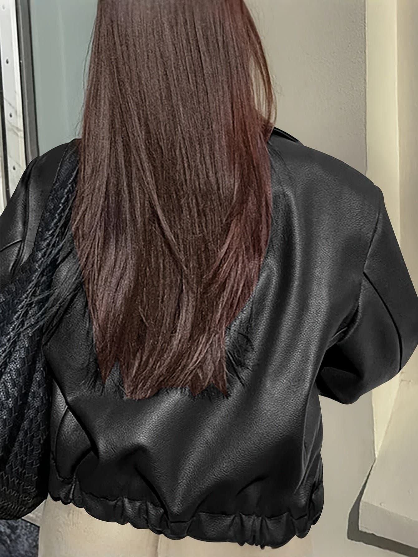 ANNETTE | Chic Vegan Leather Jacket