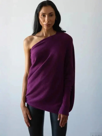 SYLVIE | Women's Oversized Sweater with Convertible Collar