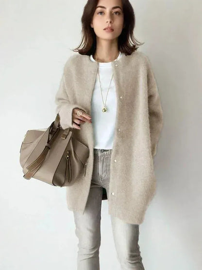 Stylish Knitted Button Jacket