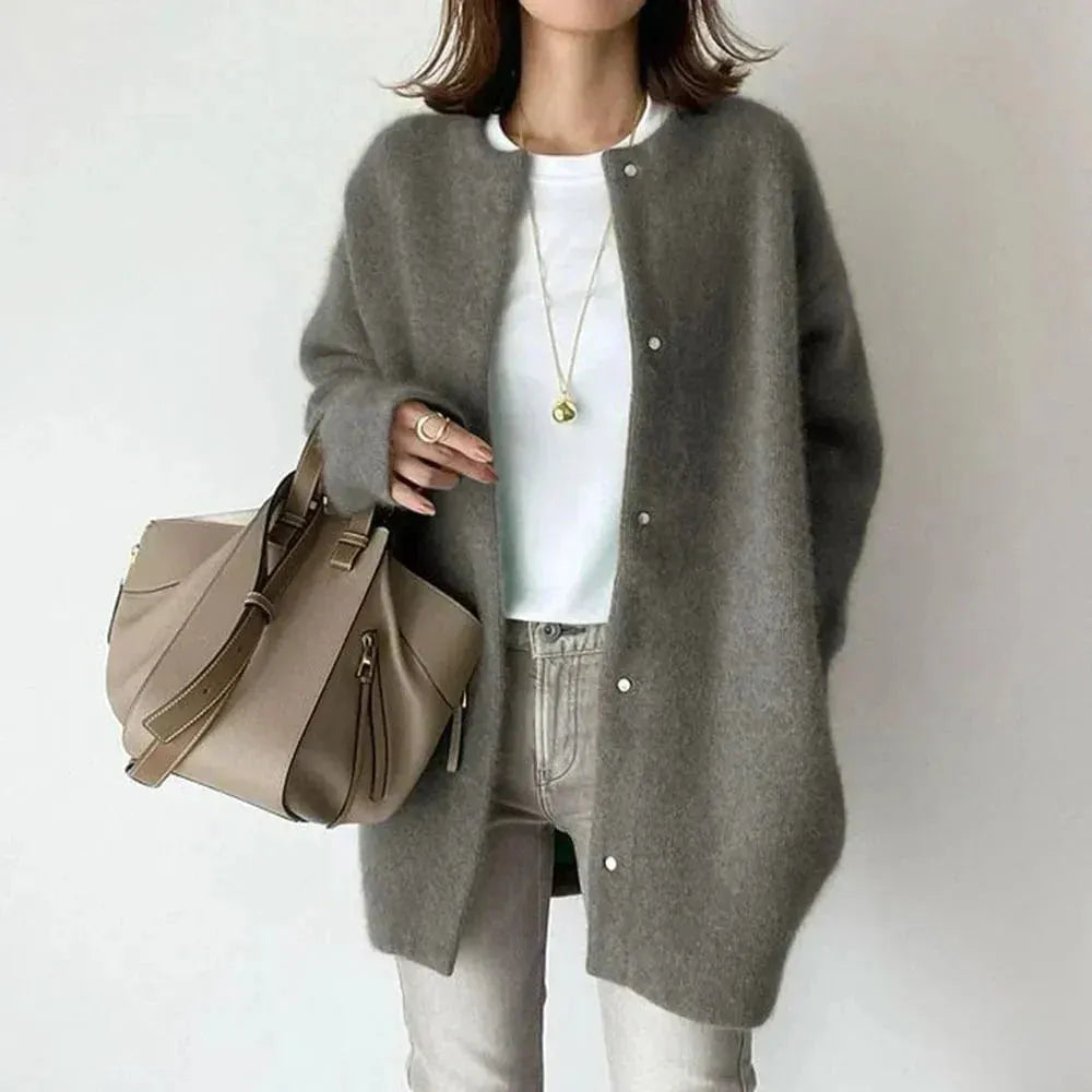 Stylish Knitted Button Jacket