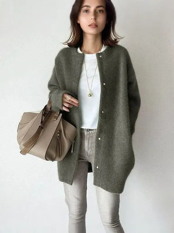 Stylish Knitted Button Jacket