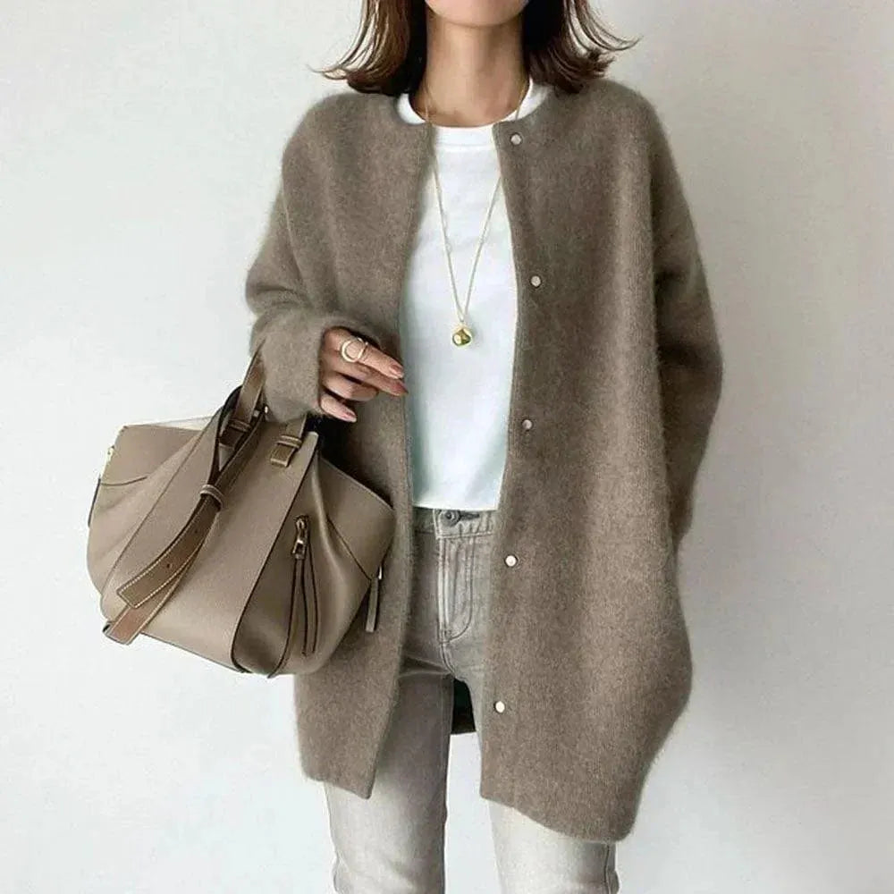 Stylish Knitted Button Jacket