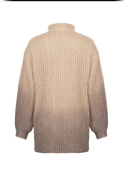 ZOÉ | Sequined Zip-Up Cardigan